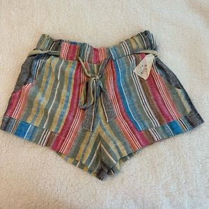 Indigo Rein Striped Shorts NWT XL
